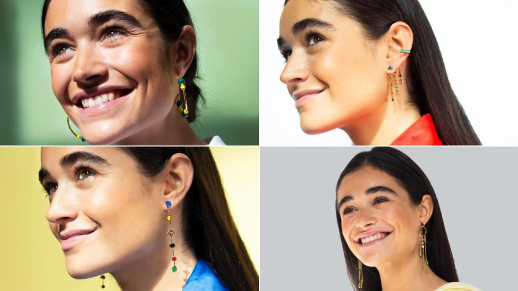Los cuatro pendientes de la colección 'Arte'.
