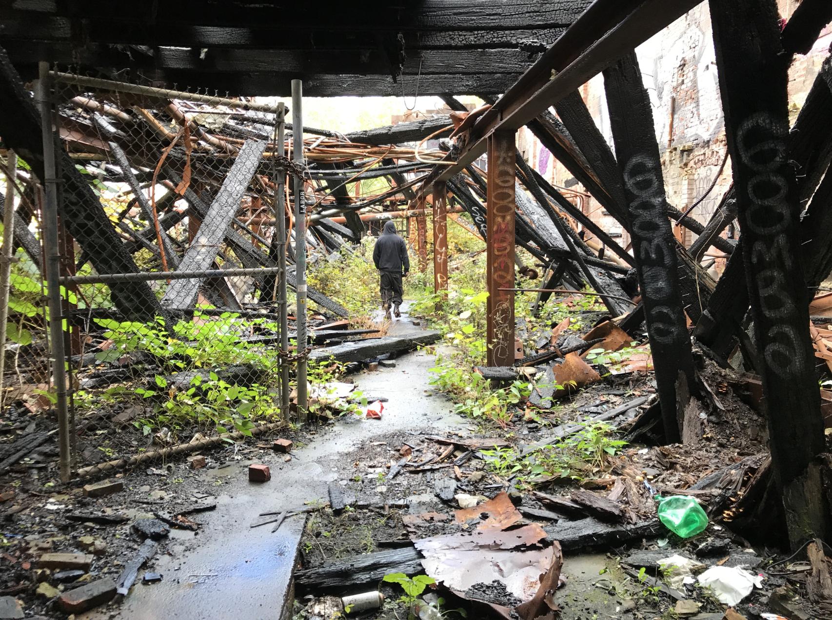 El abandono del símbolo industrial de Paterson, ciudad de New Jersey (EEUU).
