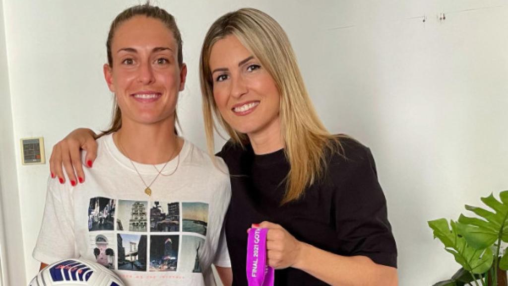 Danae Boronat y Alexia Putellas.