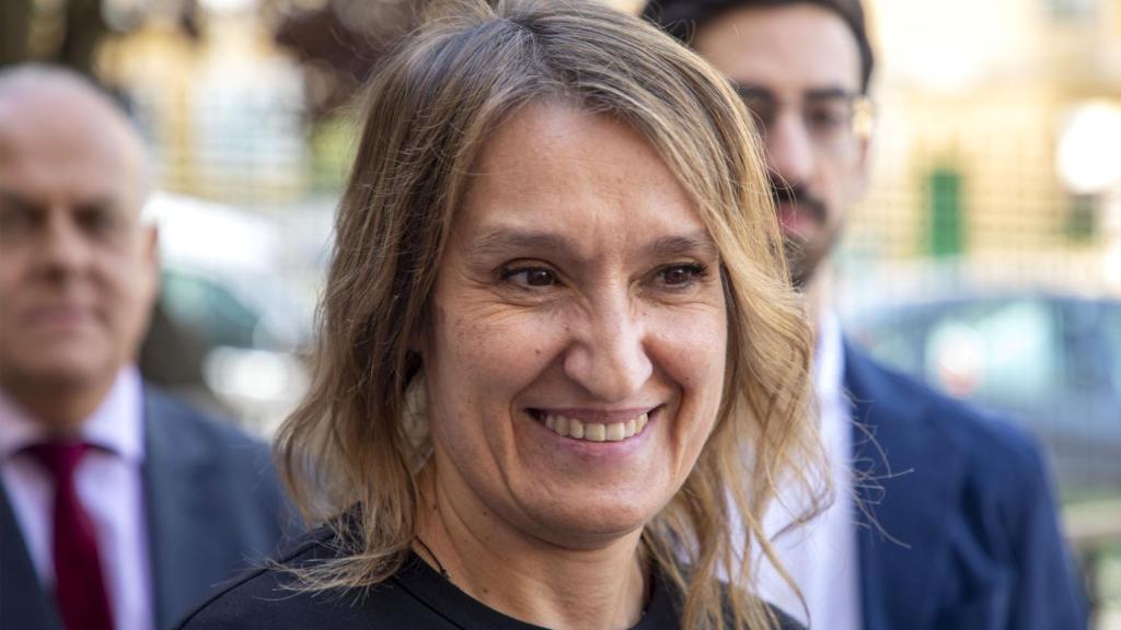 Rocío Lucas en su visita a Salamanca.