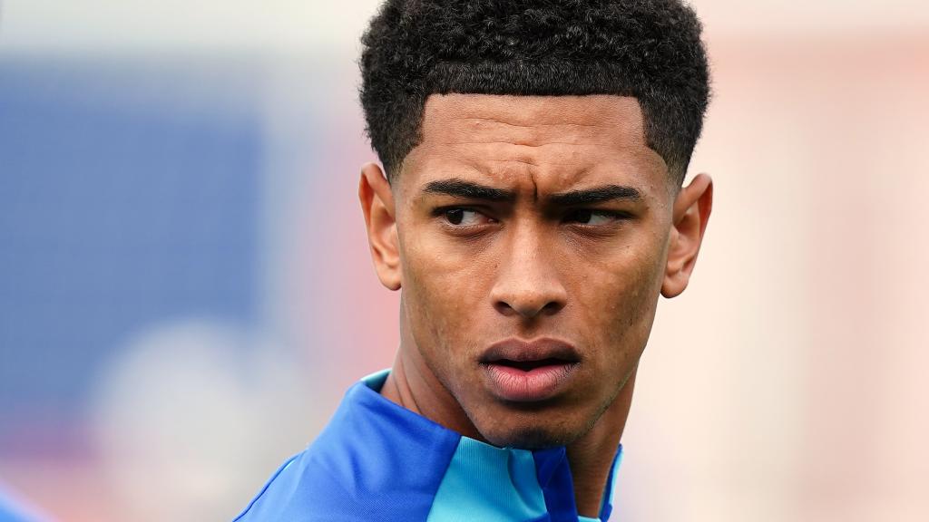 Jude Bellingham durante una concentración con la selección inglesa