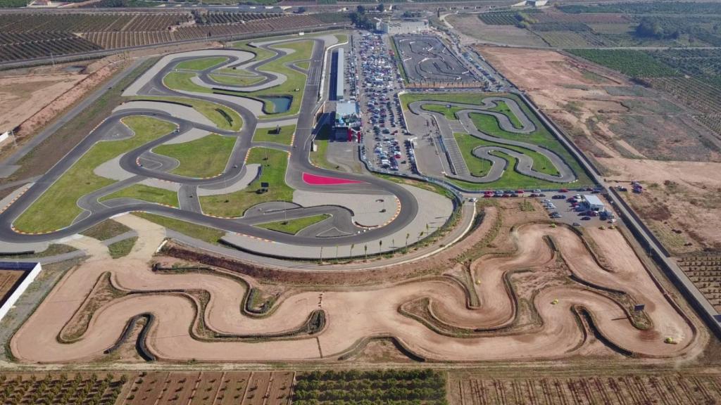 Vista aérea del circuito en el que ha invertido Juan Roig. EE