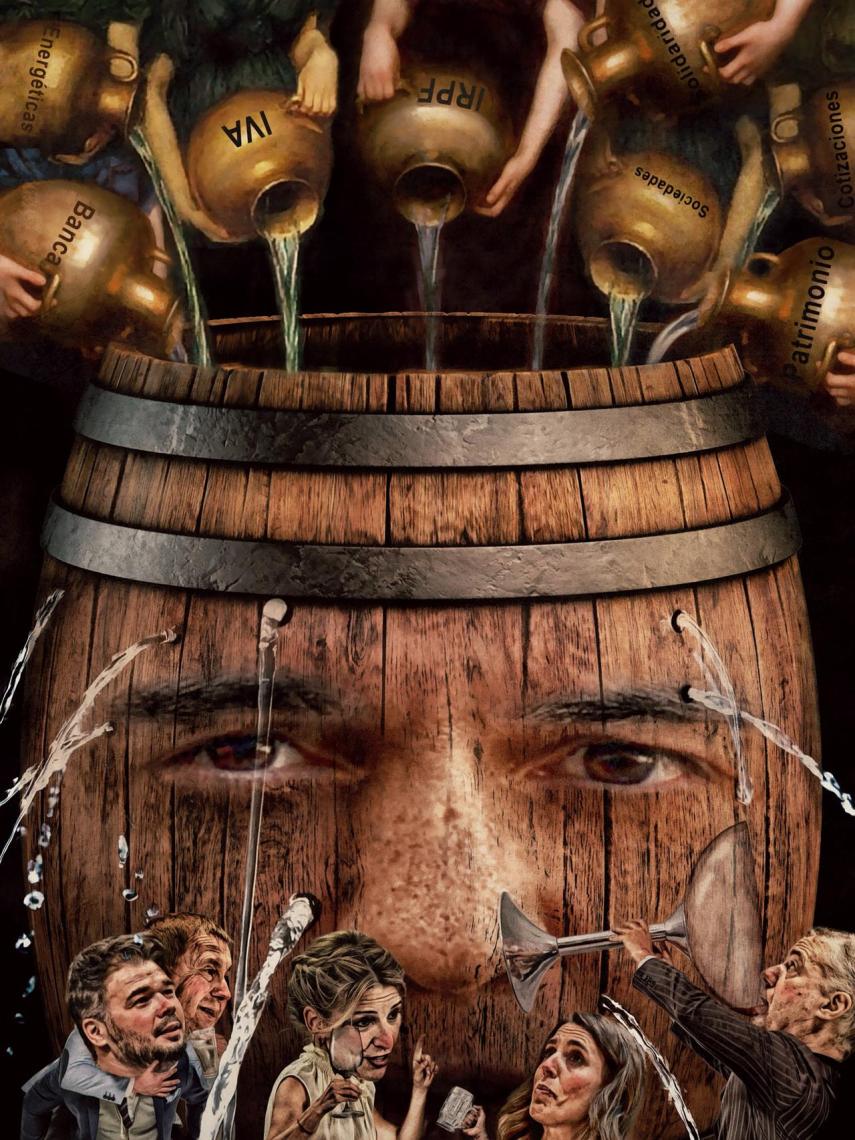 El barril de los Presupuestos de Sánchez.