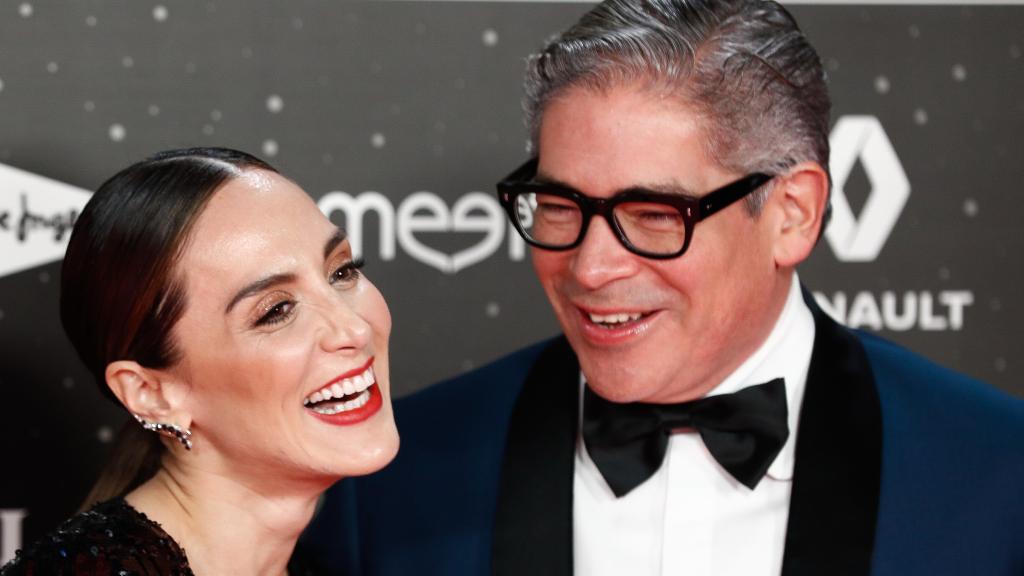 El escritor Boris Izaguirre junto a su amiga Tamara Falcó en un evento público en noviembre de 2019.