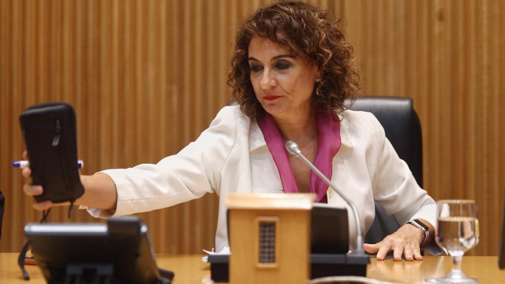 María Jesús Montero, ministra de Hacienda y Función Pública, en el Congreso.