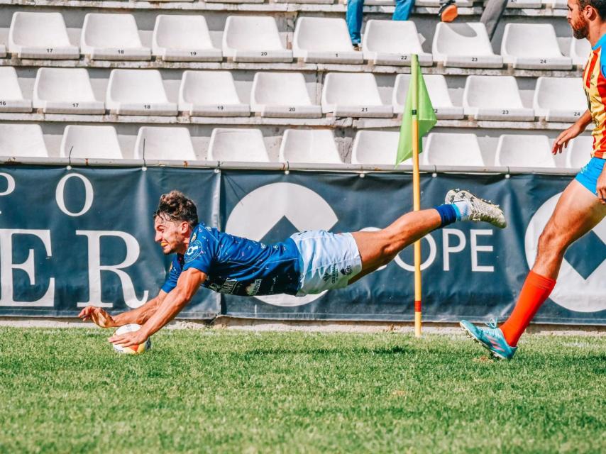 Imagen del partido del VRAC Quesos Entrepinares de este domingo.