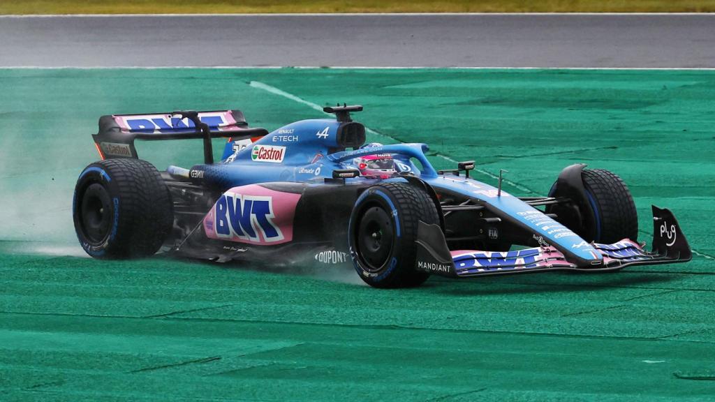 Fernando Alonso, a los mandos del Alpine en Suzuka.