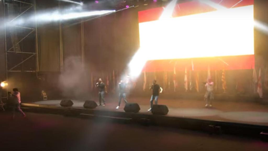 Un momento de la actuación.