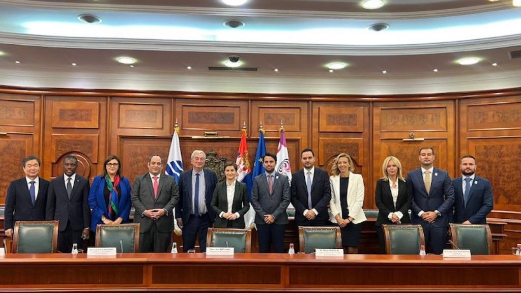 La misión del BIE, en Serbia.