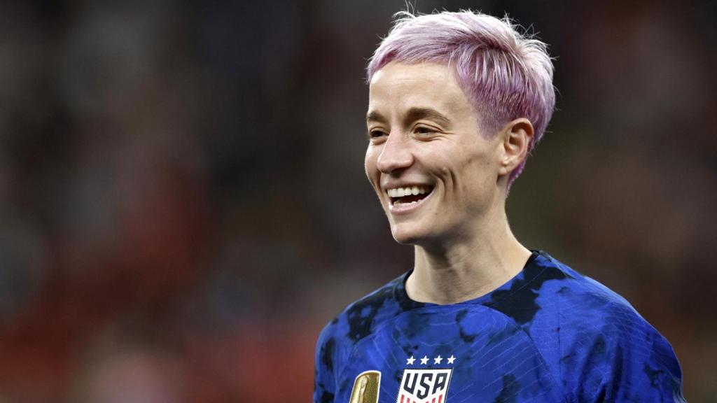 Megan Rapinoe, en un partido de la selección de Estados Unidos de fútbol femenino