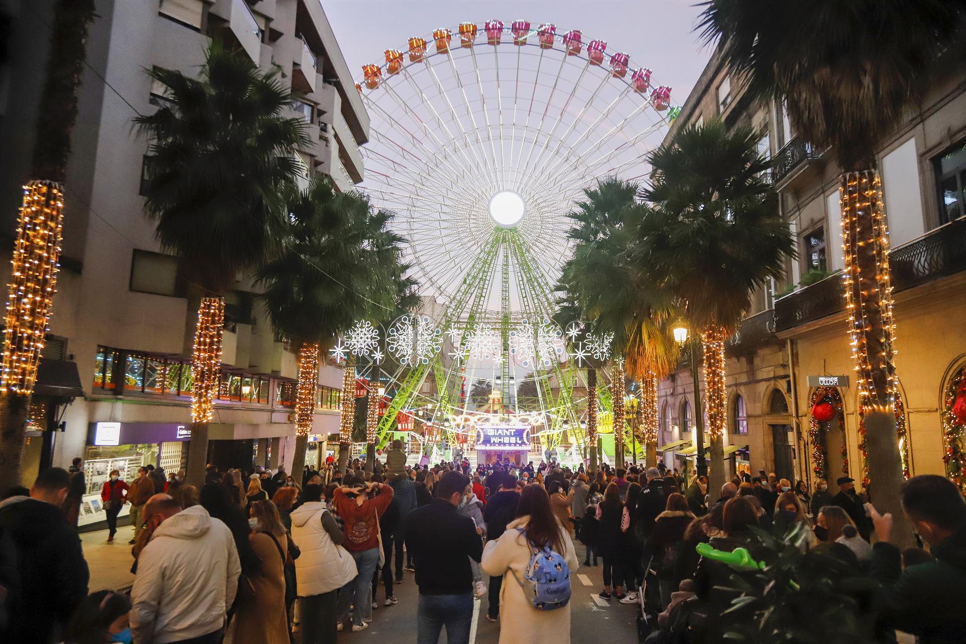 Luces de Navidad de Vigo de 2021.