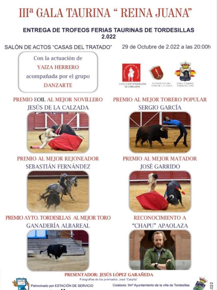 Cartel III Gala Taurina 'Reina Juana'