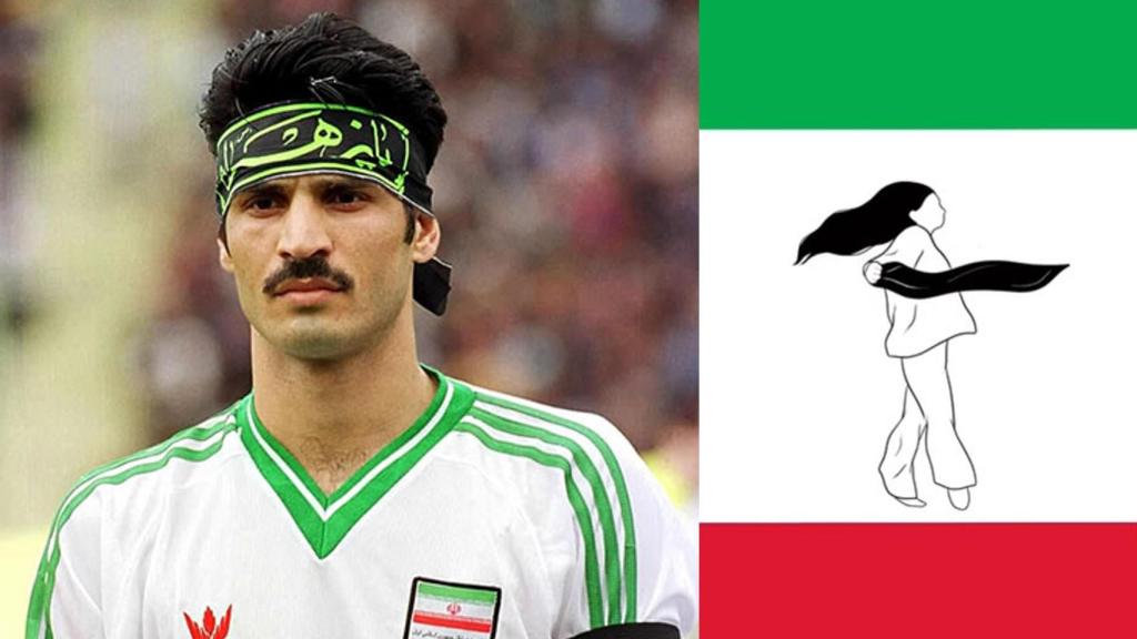 El exjugador Ali Daei junto a una de las imágenes que ha publicado en Instagram.