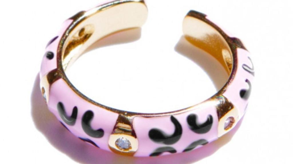 Anillo 'animal print' rosa de Joys.