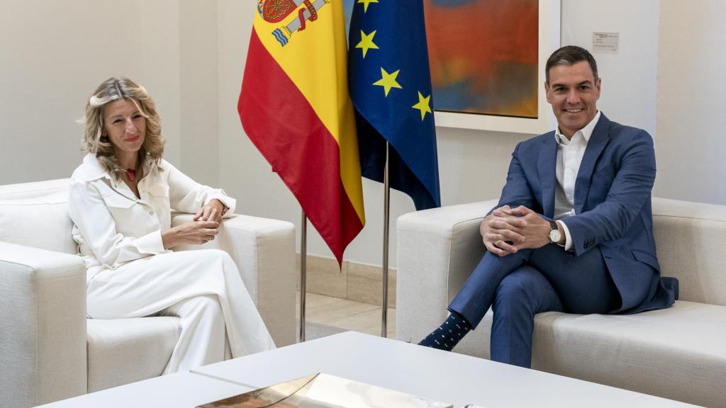 El presidente del Gobierno, Pedro Sánchez, y la vicepresidenta segunda, Yolanda Díaz.