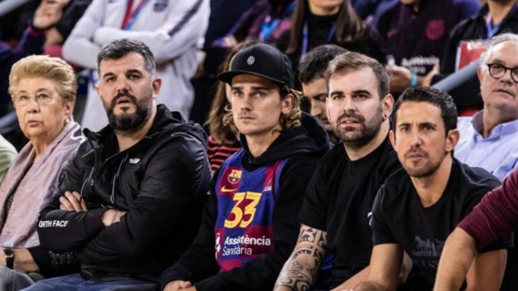 Griezmann, en el Palau Blaugrana