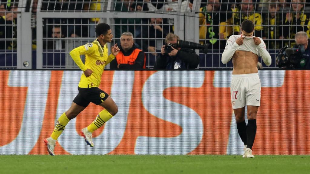 Jude Bellingham celebra su gol ante el Sevilla