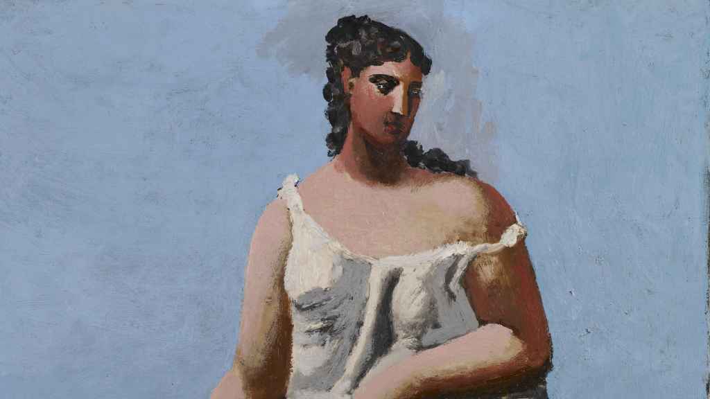 'Mujer frente al mar' (1922), de Pablo Picasso. Óleo sobre lienzo. 58,4 x 48,3 cm. The Minneapolis Institute of Arts., legado de Putnam  Dana McMillan.  Sucesión Pablo Picasso, VEGAP, Madrid, 2022