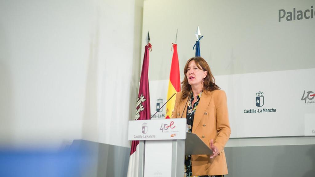 Blanca Fernández en rueda de prensa.