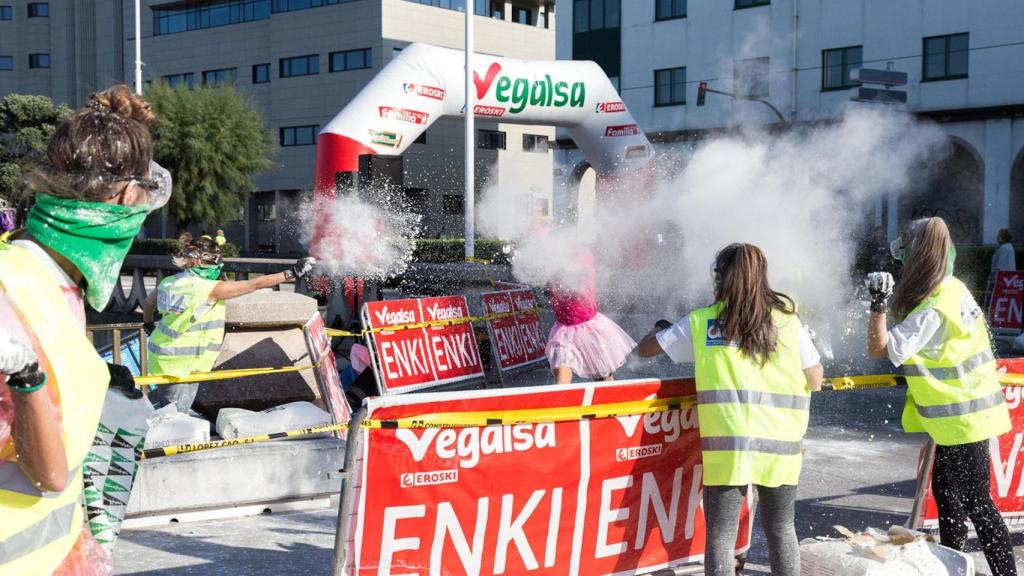 Obstáculo de Velgasa-Eroski de la carrera Enki en anteriores ediciones.