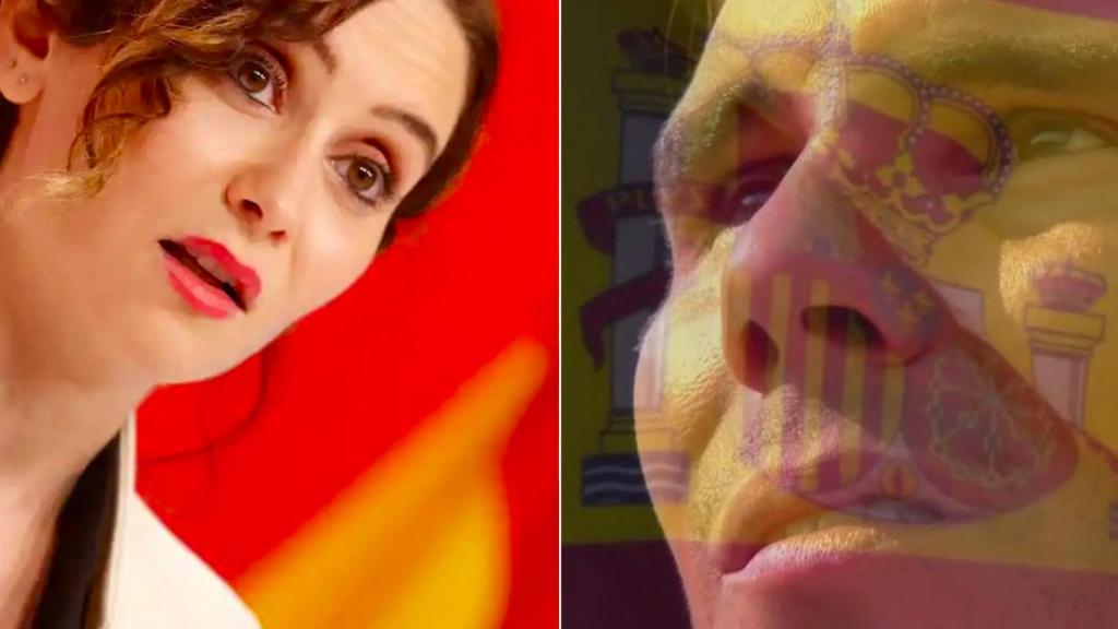 Díaz Ayuso y Nadal en un fotomontaje.