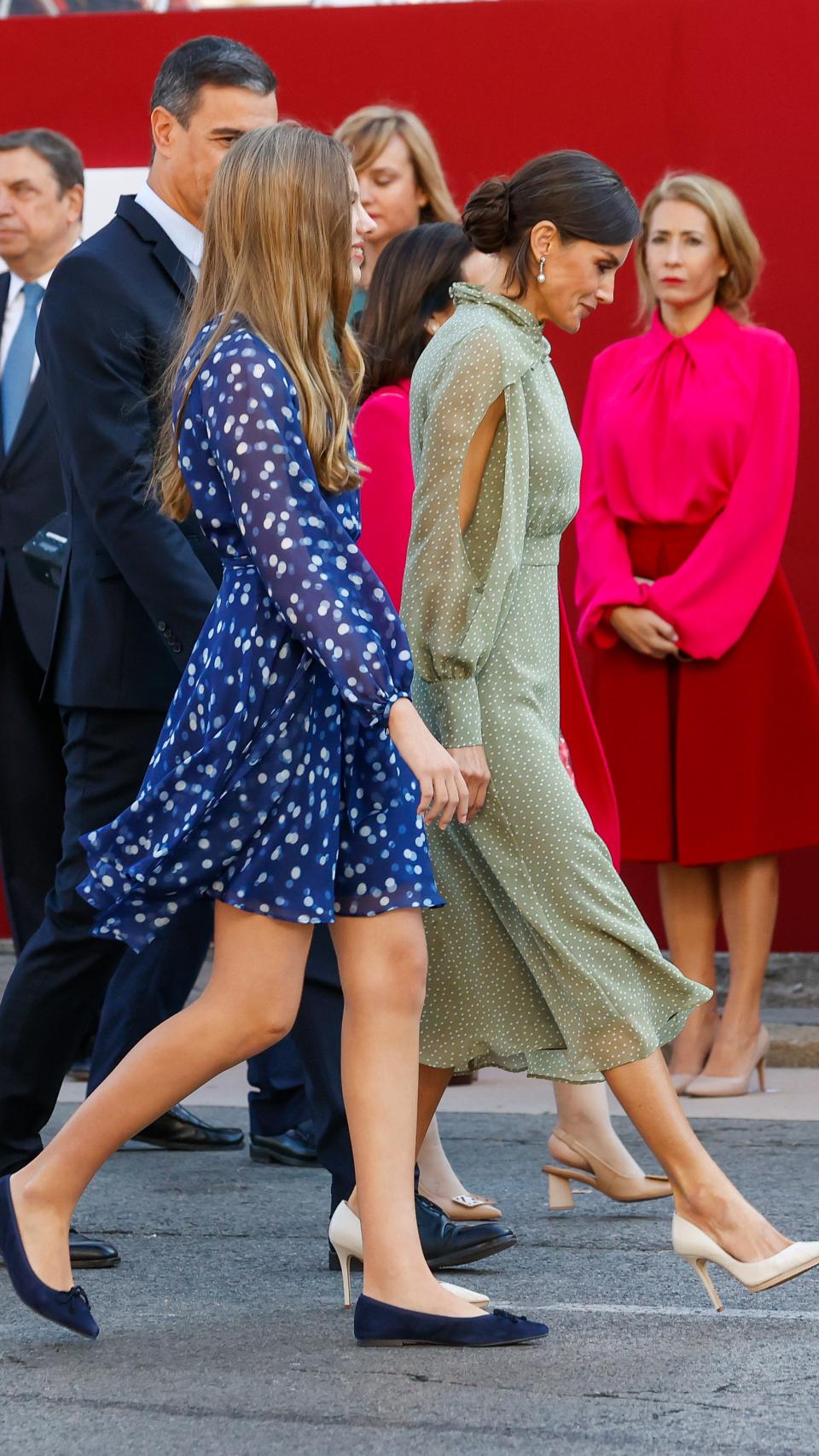 La reina Letizia y la infanta Sofía.