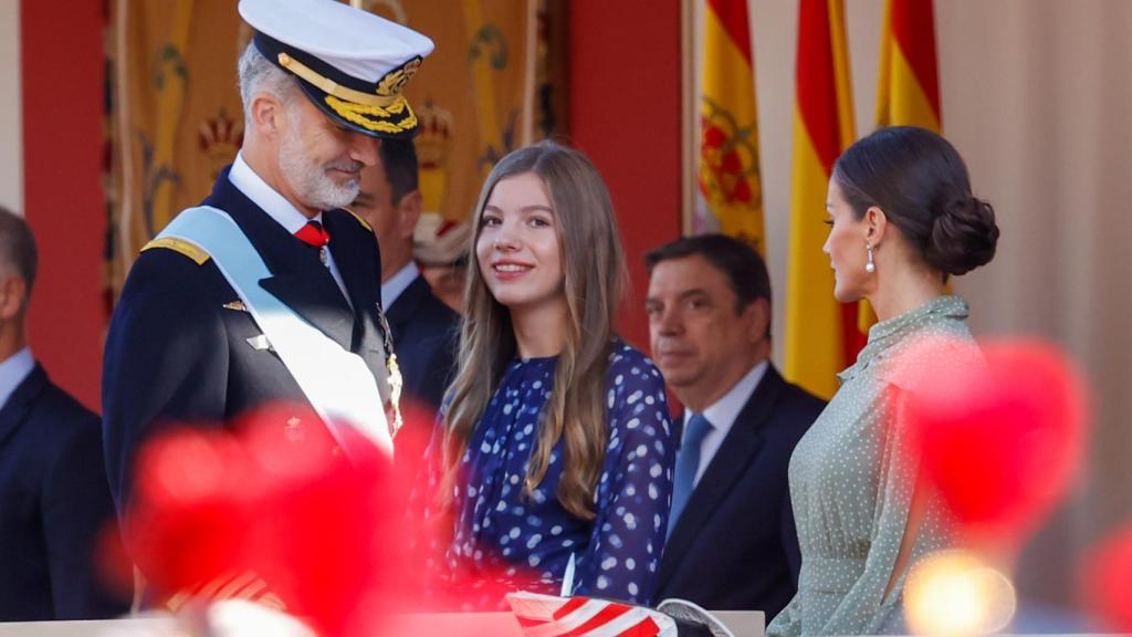 Letizia ha lucido un moño postizo.