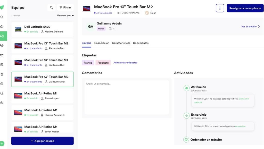 Plataforma de Fleet.
