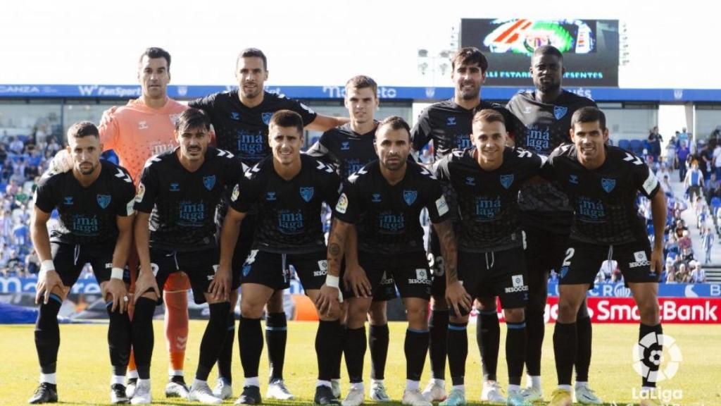 El once del Málaga CF en Leganés