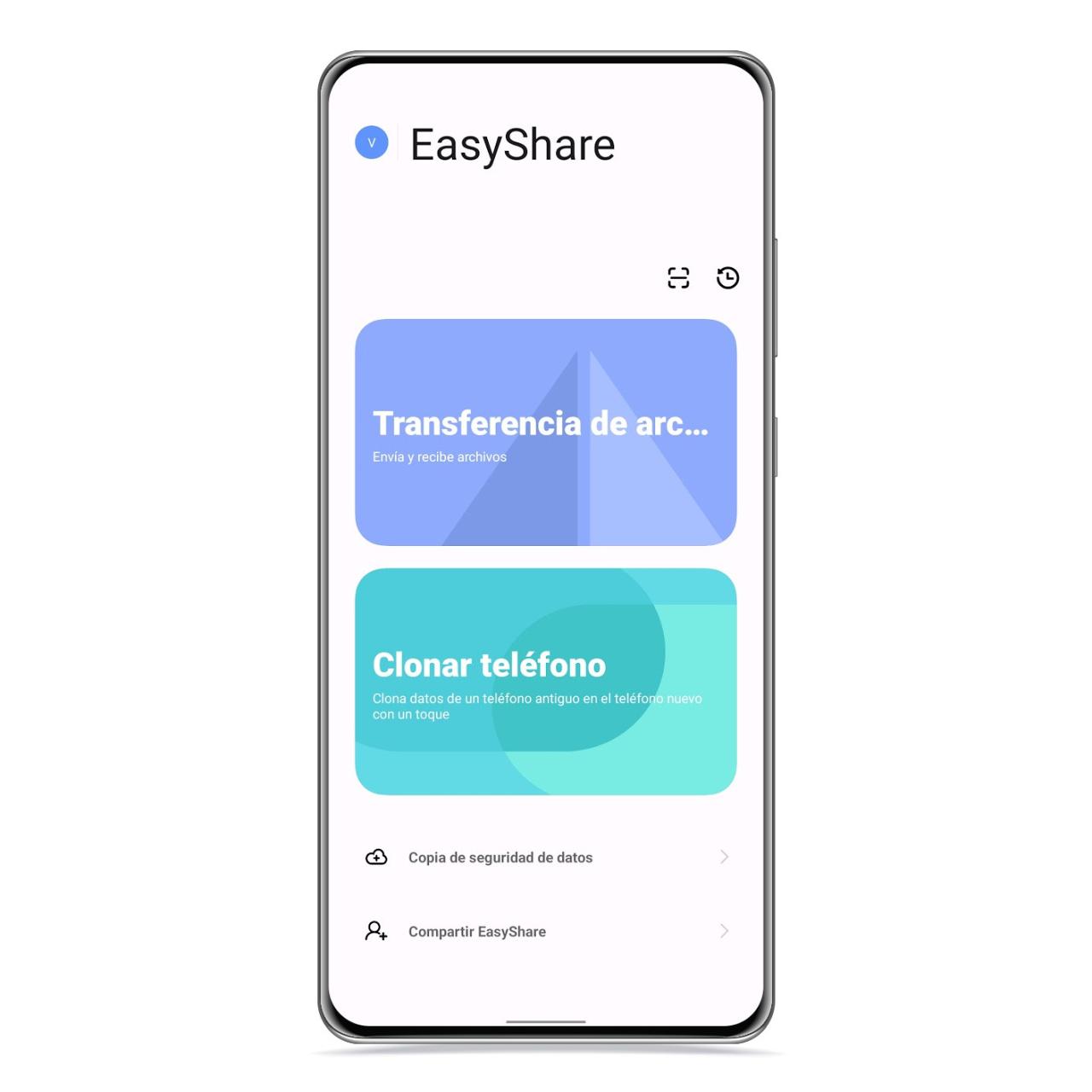 Easy Share opciones en Vivo