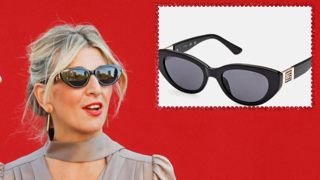 Las gafas de la vicepresidenta son de Guess.