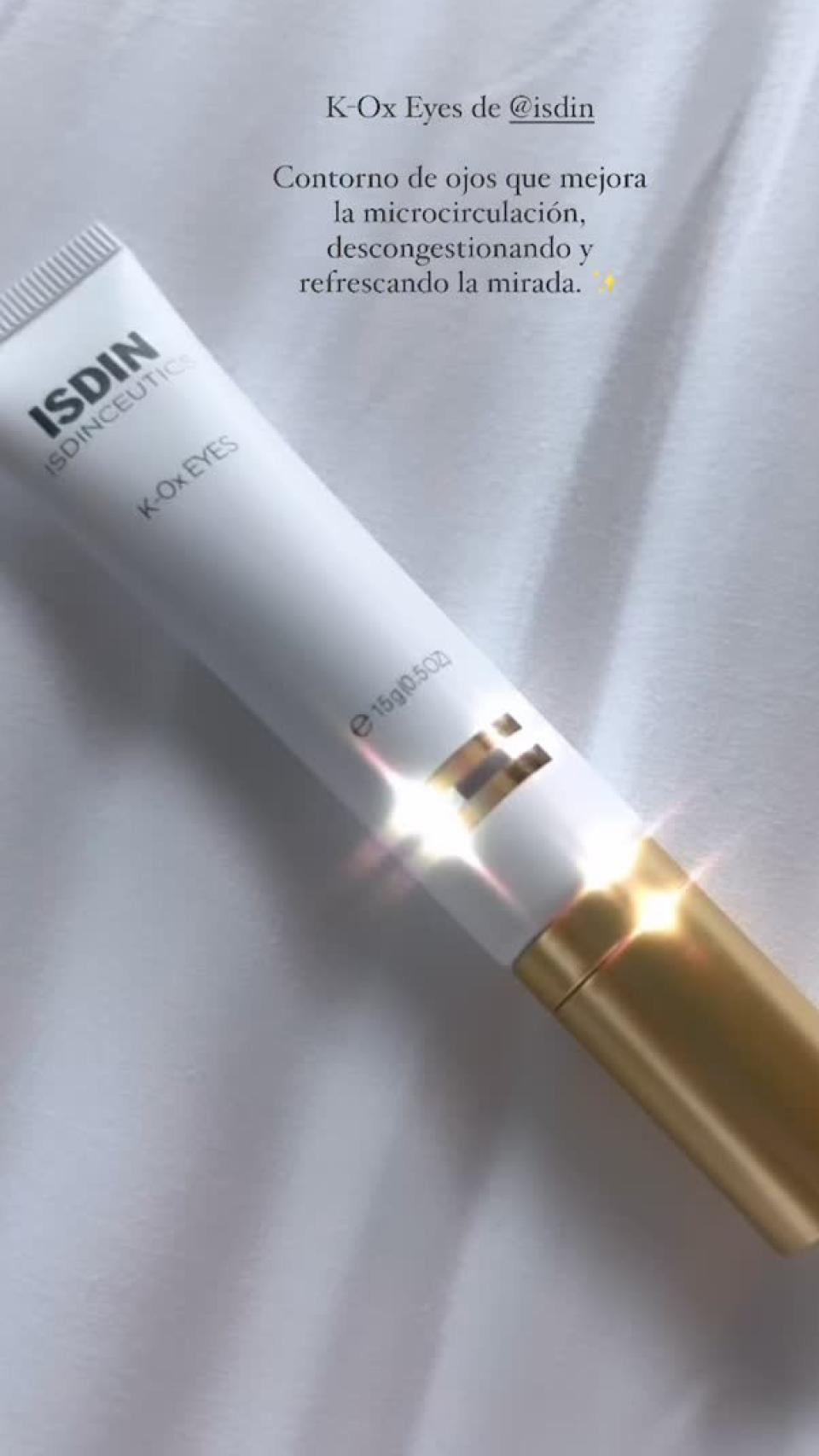 El nuevo contorno de ojos que utiliza Sandra Gago.