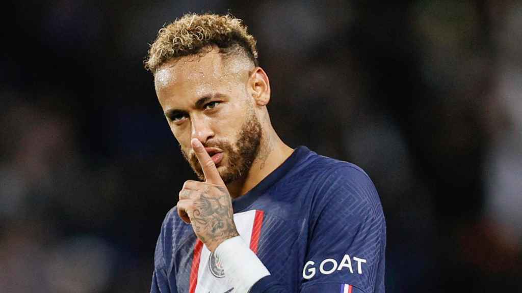 Neymar durante un partido del PSG