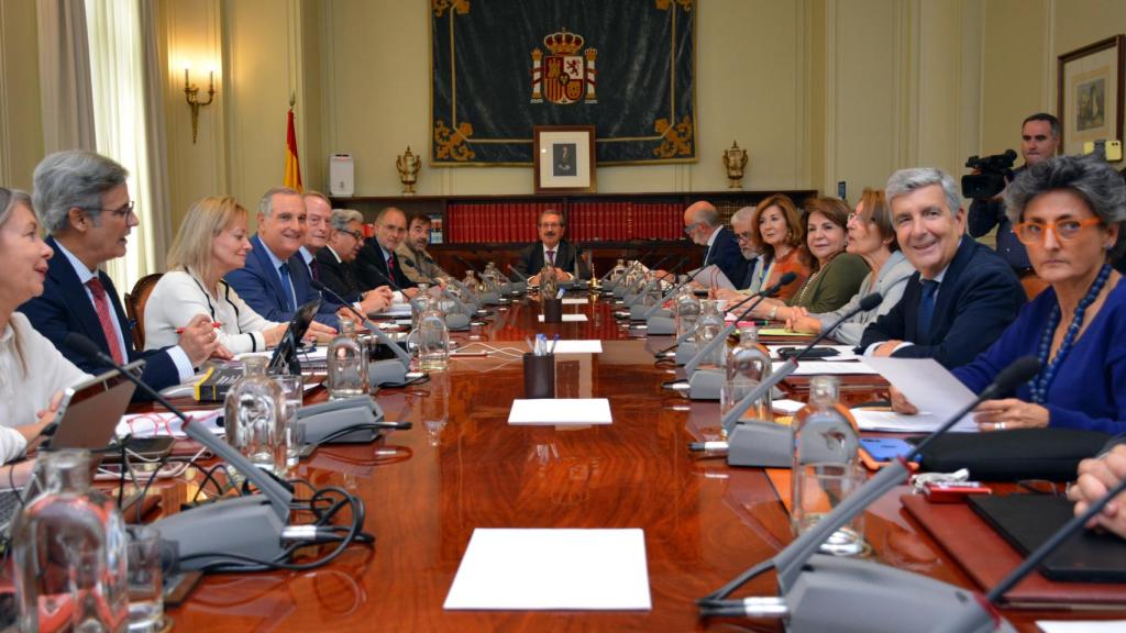 Pleno del CGPJ, con Rafael Mozo al fondo./