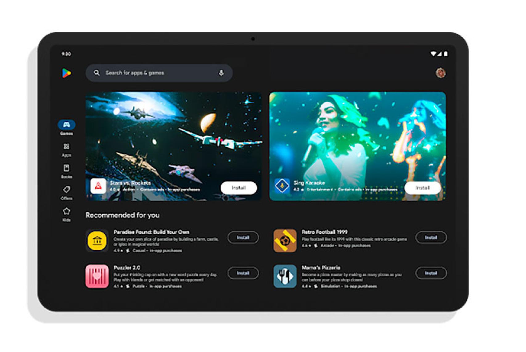 Google Play Store para tablets en 2023