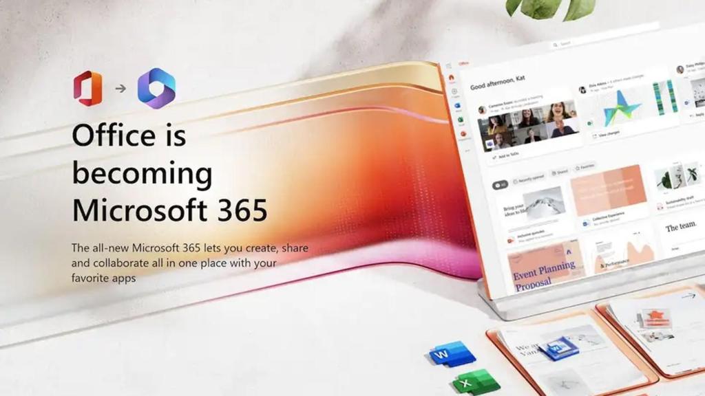 Mensaje de cambio de Office a 365.