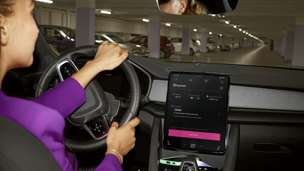 EasyPark en un coche