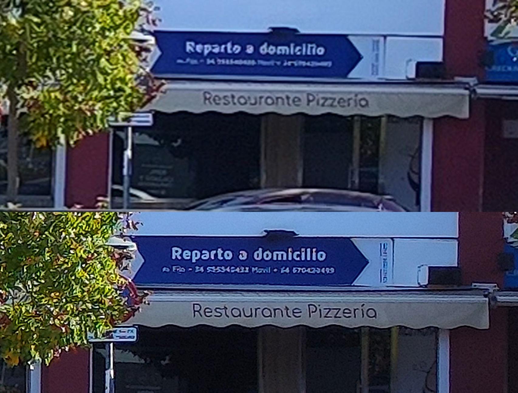 Foto a 12 Mpx ampliada (arriba) / Foto a 200 Mpx ampliada (abajo)