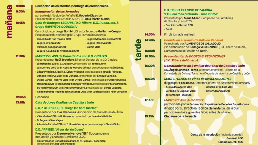 Cartel VI Jornadas Internacionales de Sumilleres