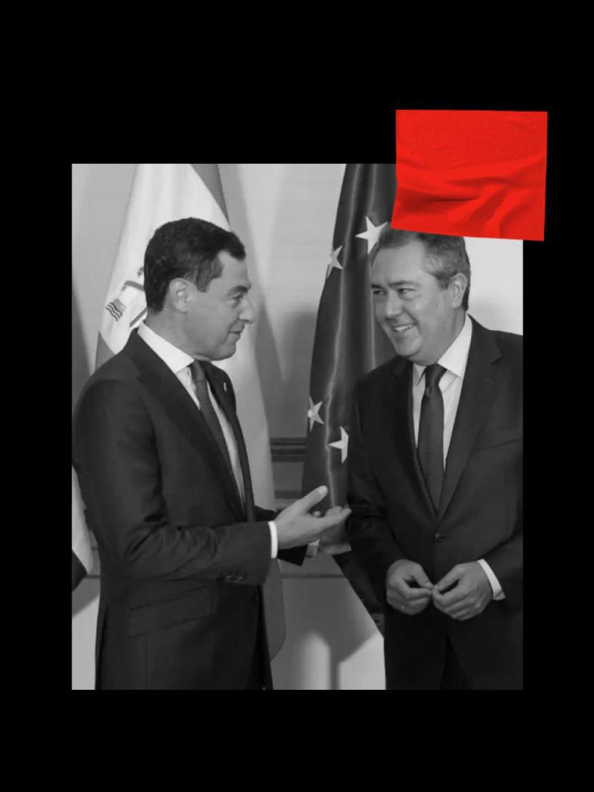 Juanma Moreno y Juan Espadas.