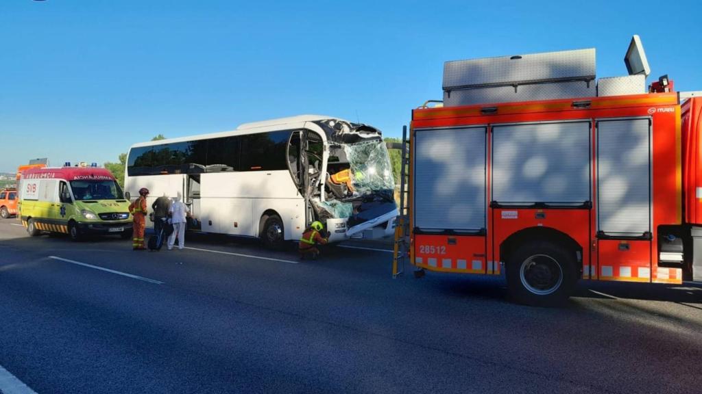 Imagen del accidente ocurrido este viernes en la A-7.