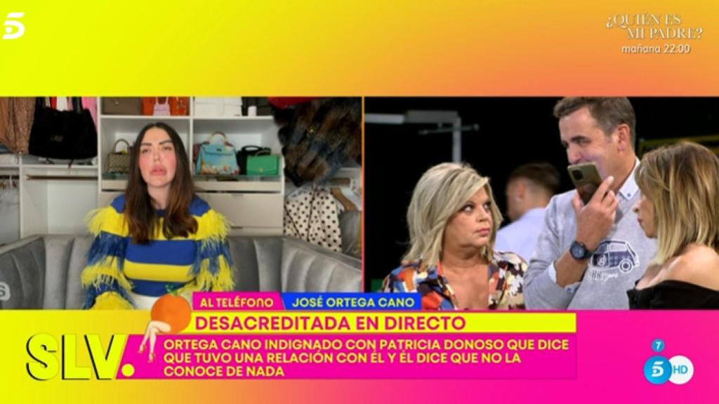 Ortega Cano explota en 'Sálvame' contra una de sus invitadas.