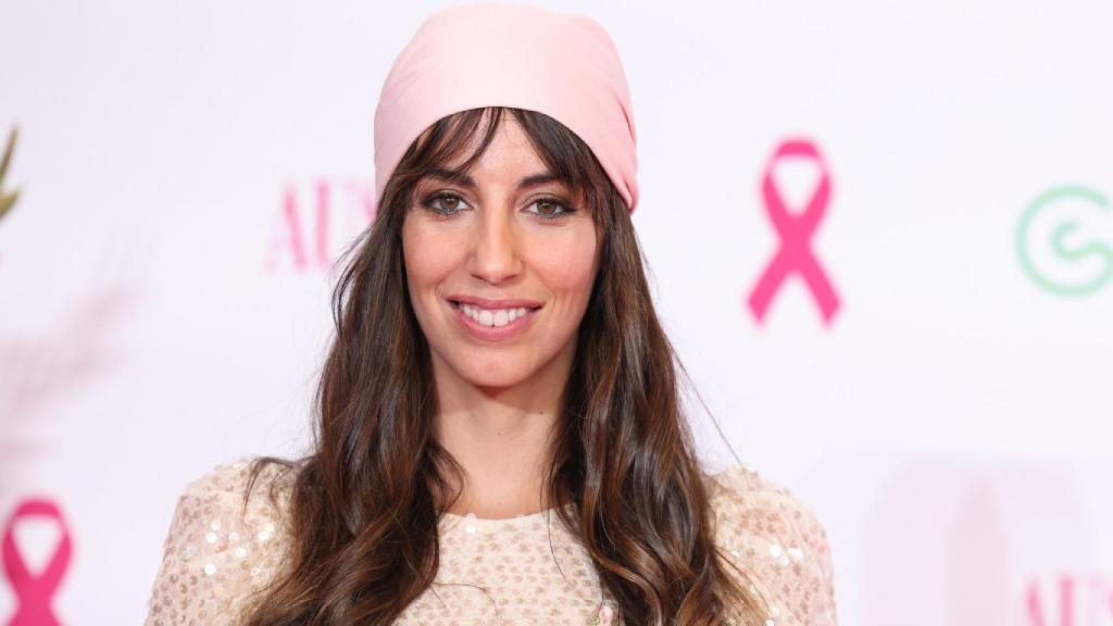 Almudena Cid en la presentación de la nueva campaña de Ausonia.