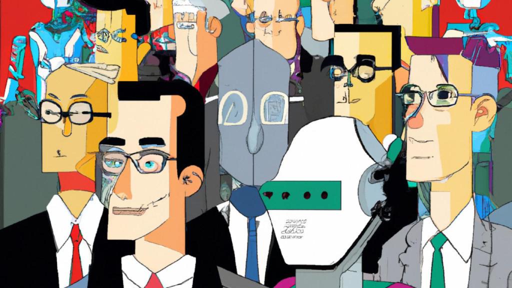 Imagen generada con la inteligencia artificial de Dall-E 2 para representar la industria tecnológica.