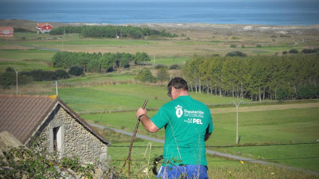 Trabajador formado a través del programa PEL de la Diputación de A Coruña.