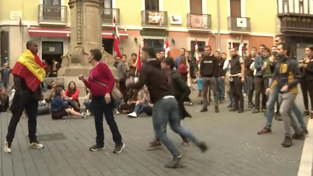 Una imagen de la riña.