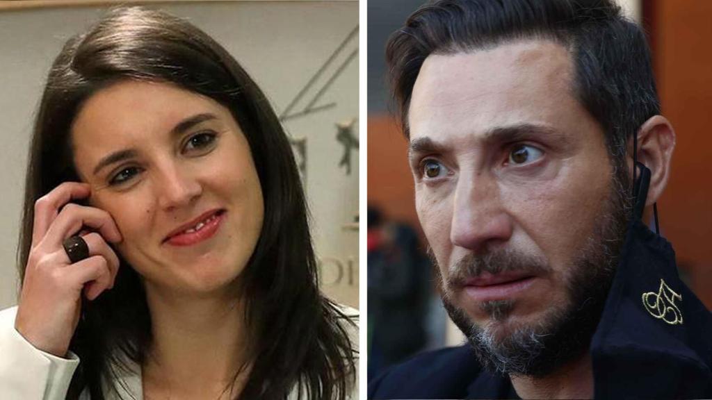 Irene Montero y Antonio David Flores en un fotomontaje.