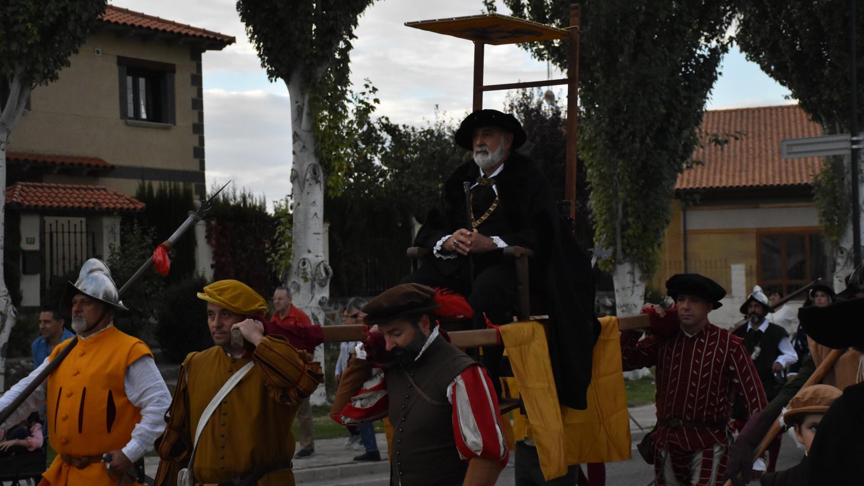 Carlos V a su llegada a Valdestillas