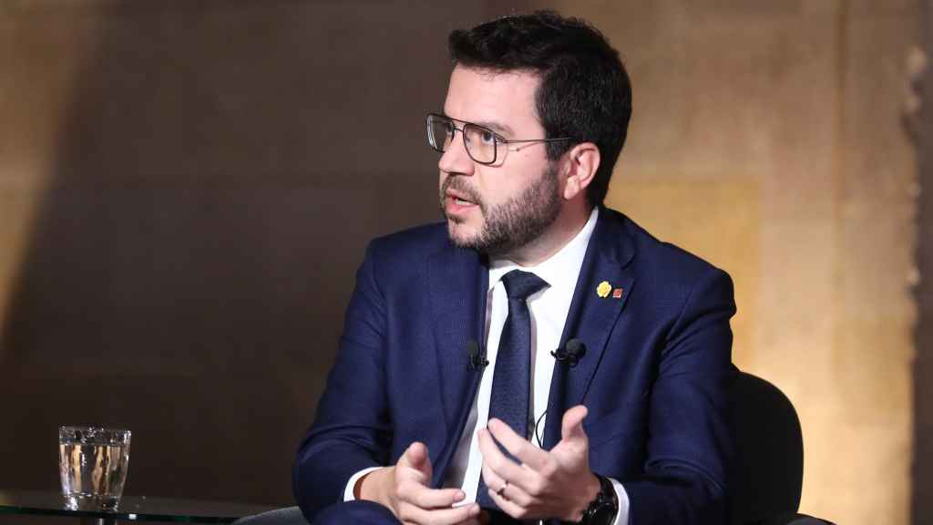 El presidente de la Generalitat, Pere Aragonès, en la entrevista del pasado jueves a TV3.