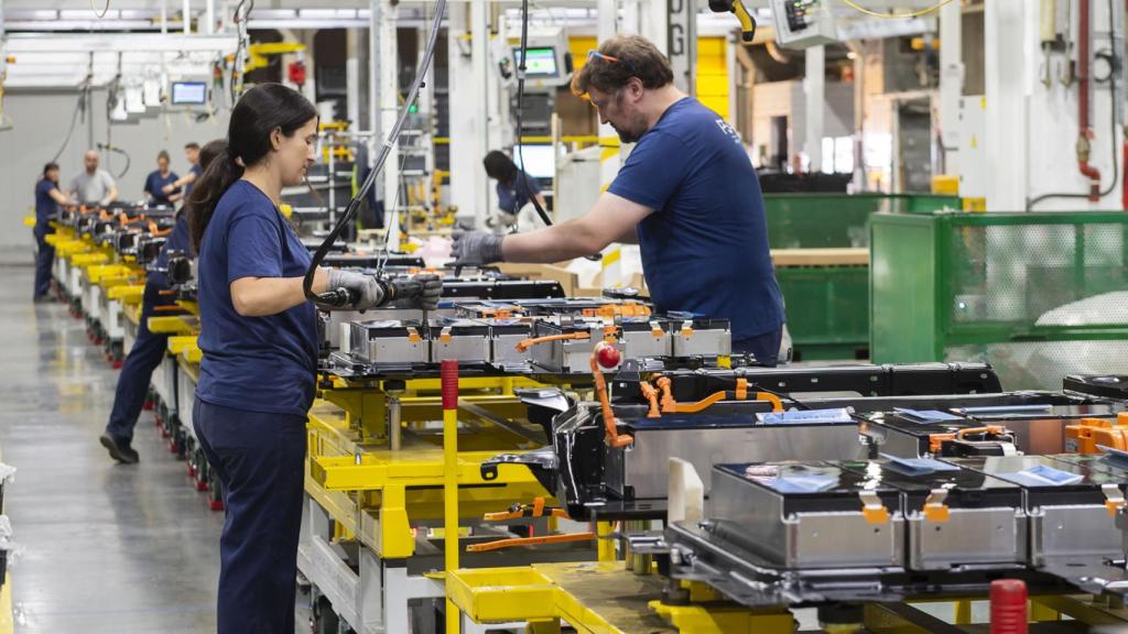 Taller de baterías de Stellantis en Zaragoza.